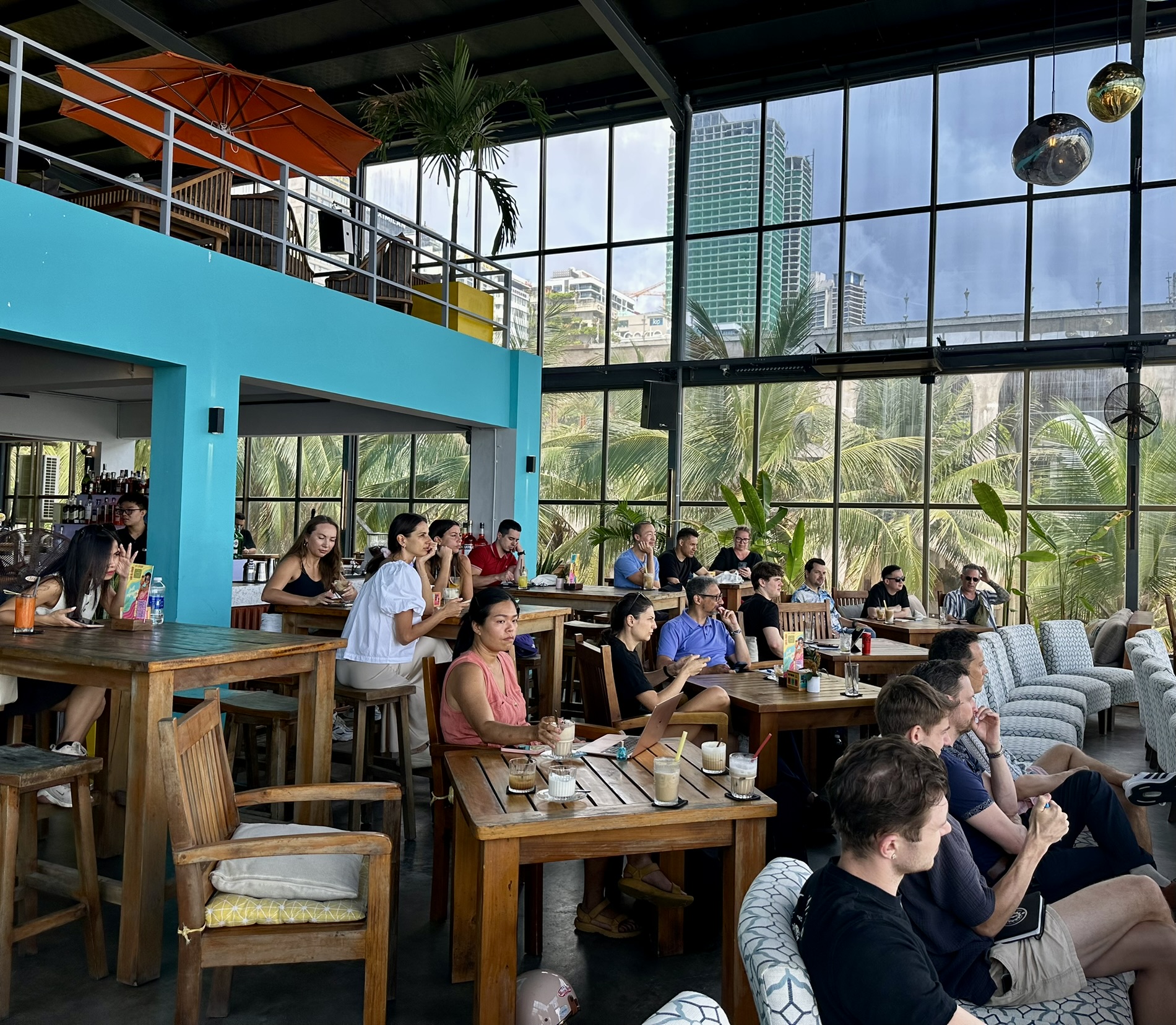 Saurebh running an in-person workshop training operators